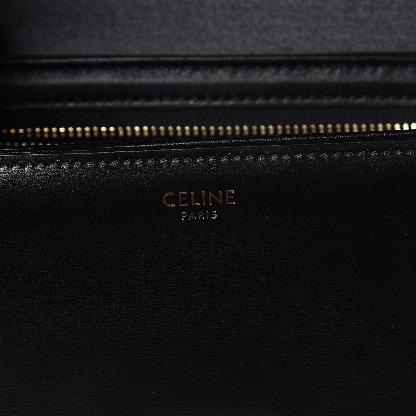 Shiny Calfskin Small Triomphe Black