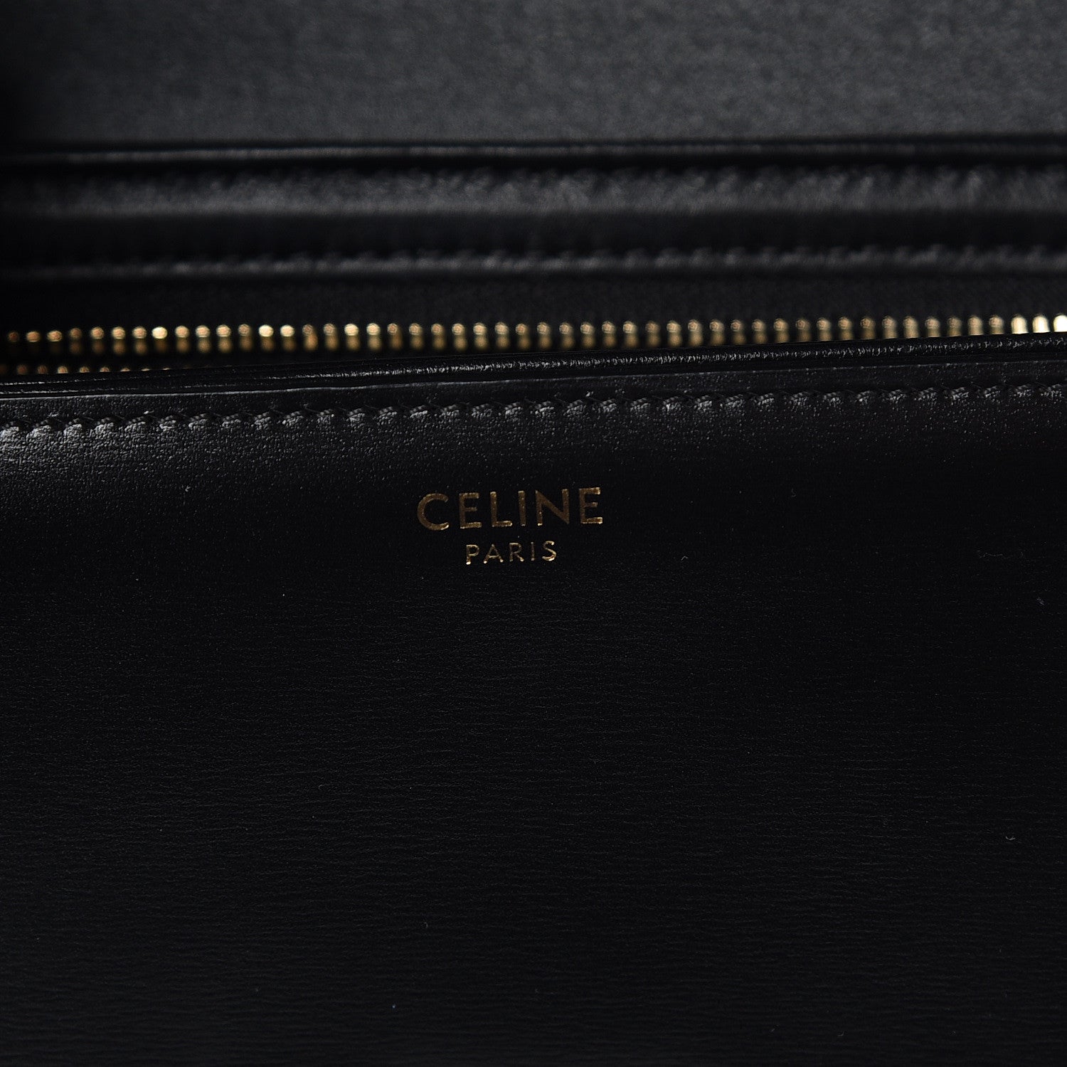 Celine Shiny Calfskin Small Triomphe Black 6 of 9