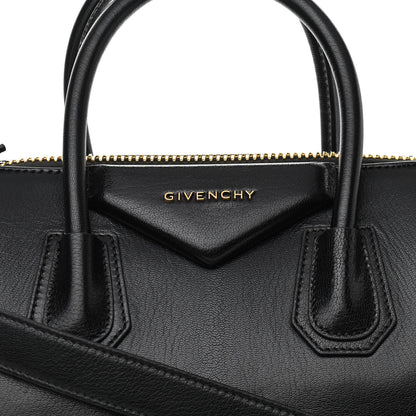 Givenchy Calfskin Suede Leopard Print Small Antigona Black 8 of 10