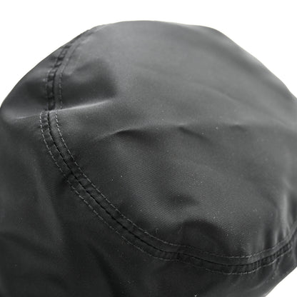 Prada Re-Nylon Metal Triangle Logo Mens Bucket Hat S Black 9 of 10