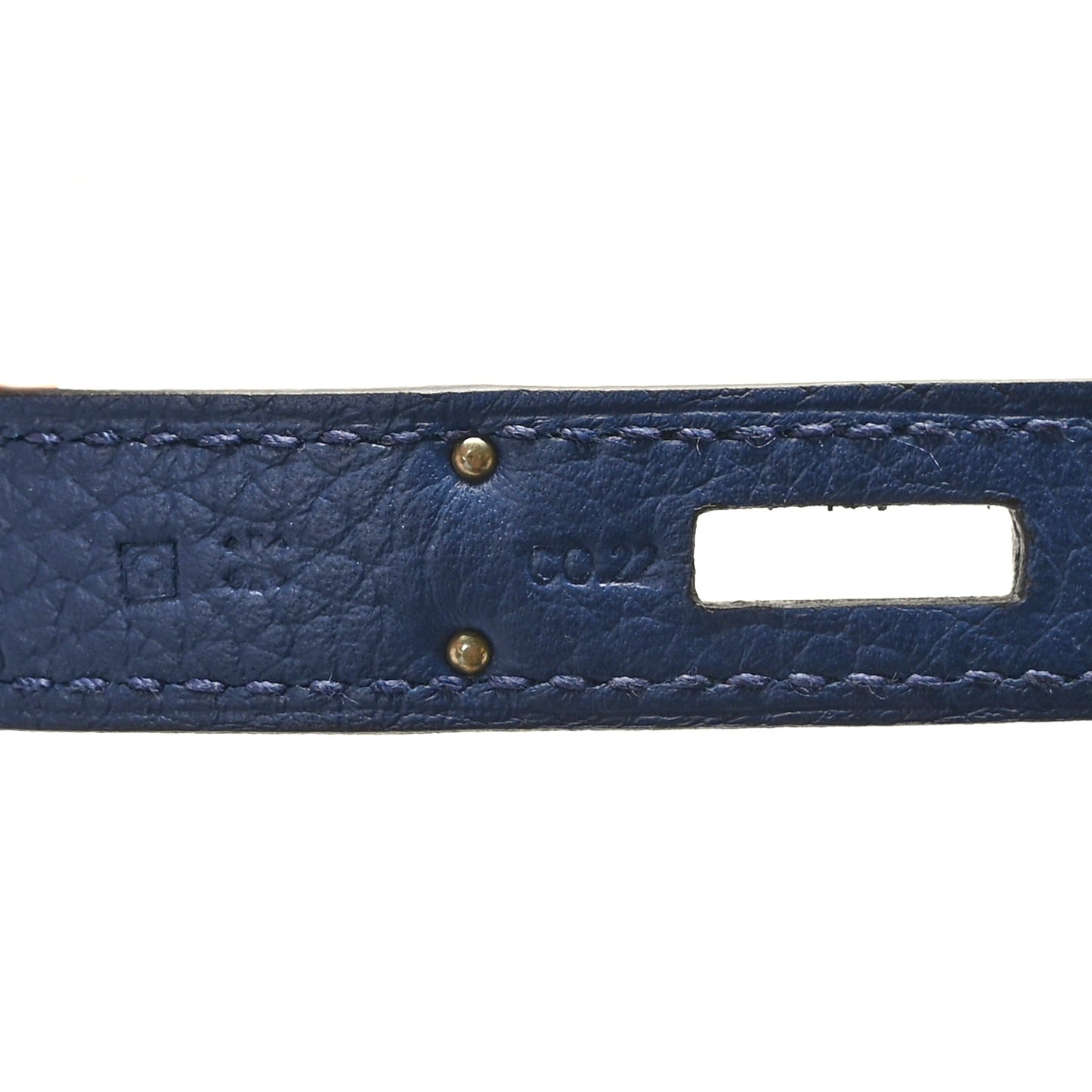 Taurillon Clemence Birkin 35 Bleu Saphir