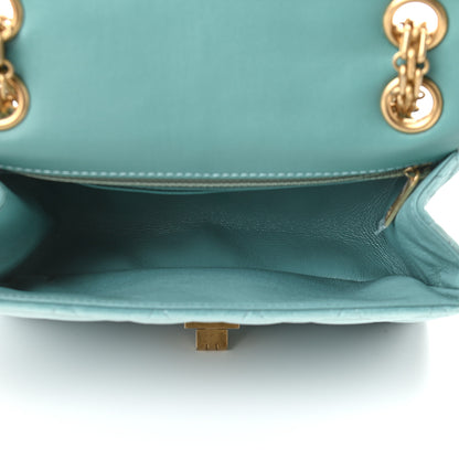 Chanel Velvet Quilted Mini 2.55 Reissue Flap Light Blue 5 of 9