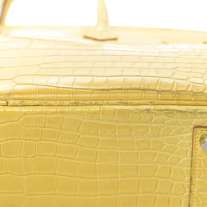 Hermes Matte Porosus Crocodile Birkin 35 Mimosa 38 of 39