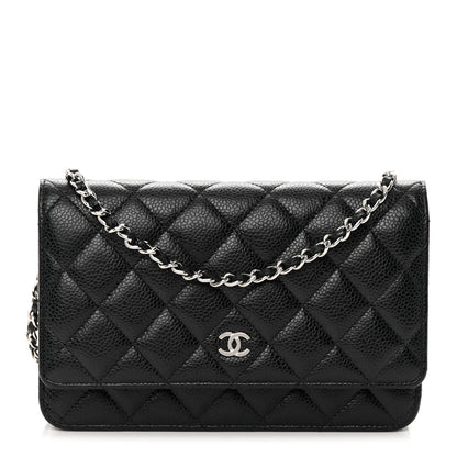 Chanel Caviar Quilted Wallet on Chain WOC Black 1 of 14