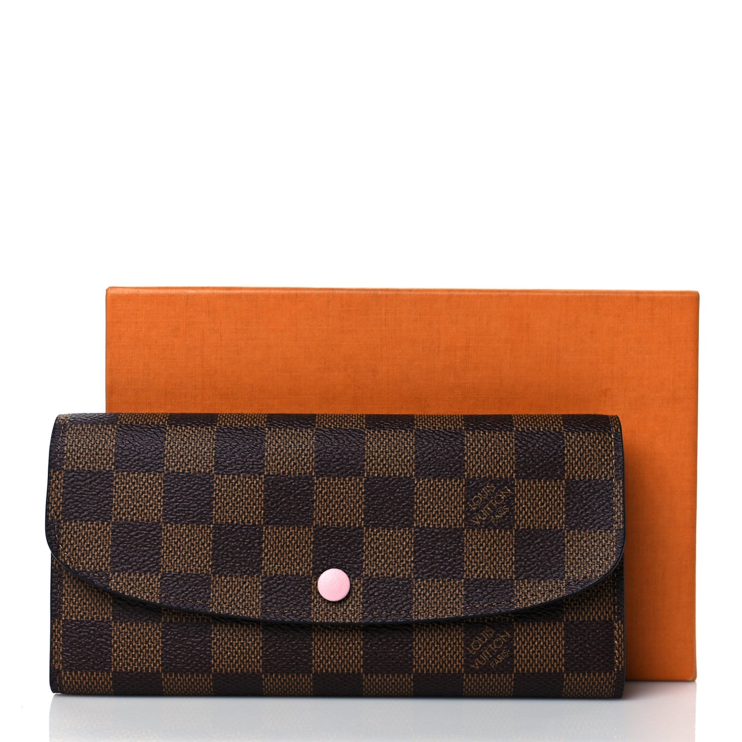 Damier Ebene Emilie Wallet Rose Ballerine