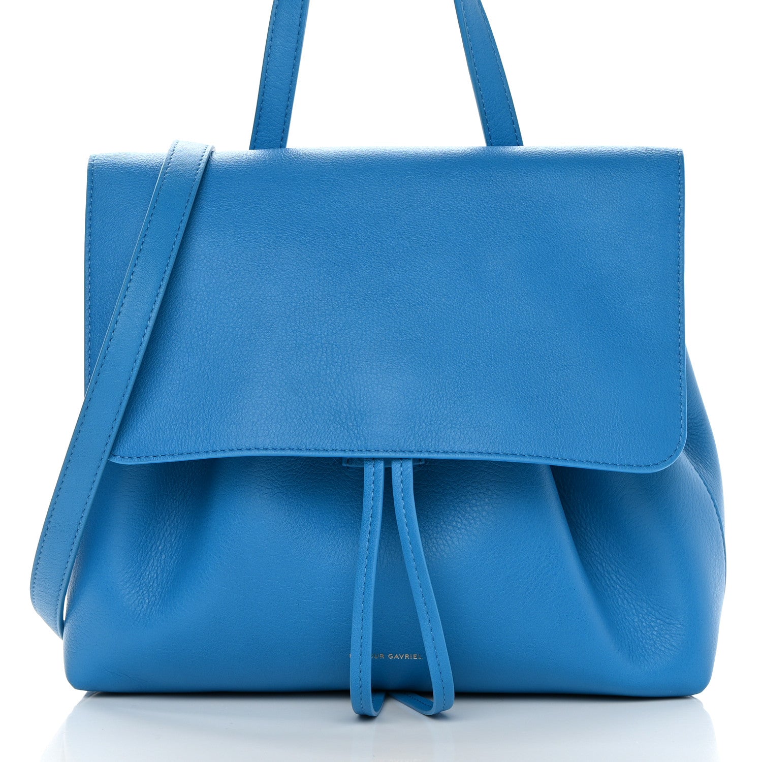 Mansur Gavriel Calfskin Mini Lady Bag Sea Blue 7 of 12
