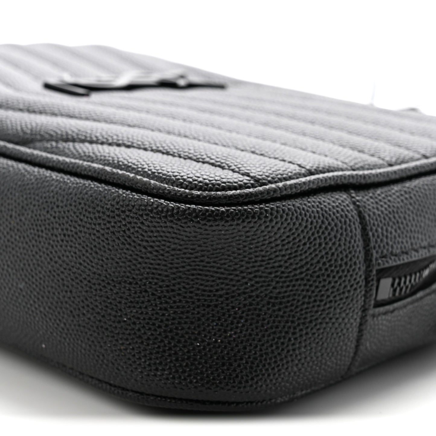 Grain De Poudre Matelasse Monochrome Monogram Mini Lou Camera Bag Black