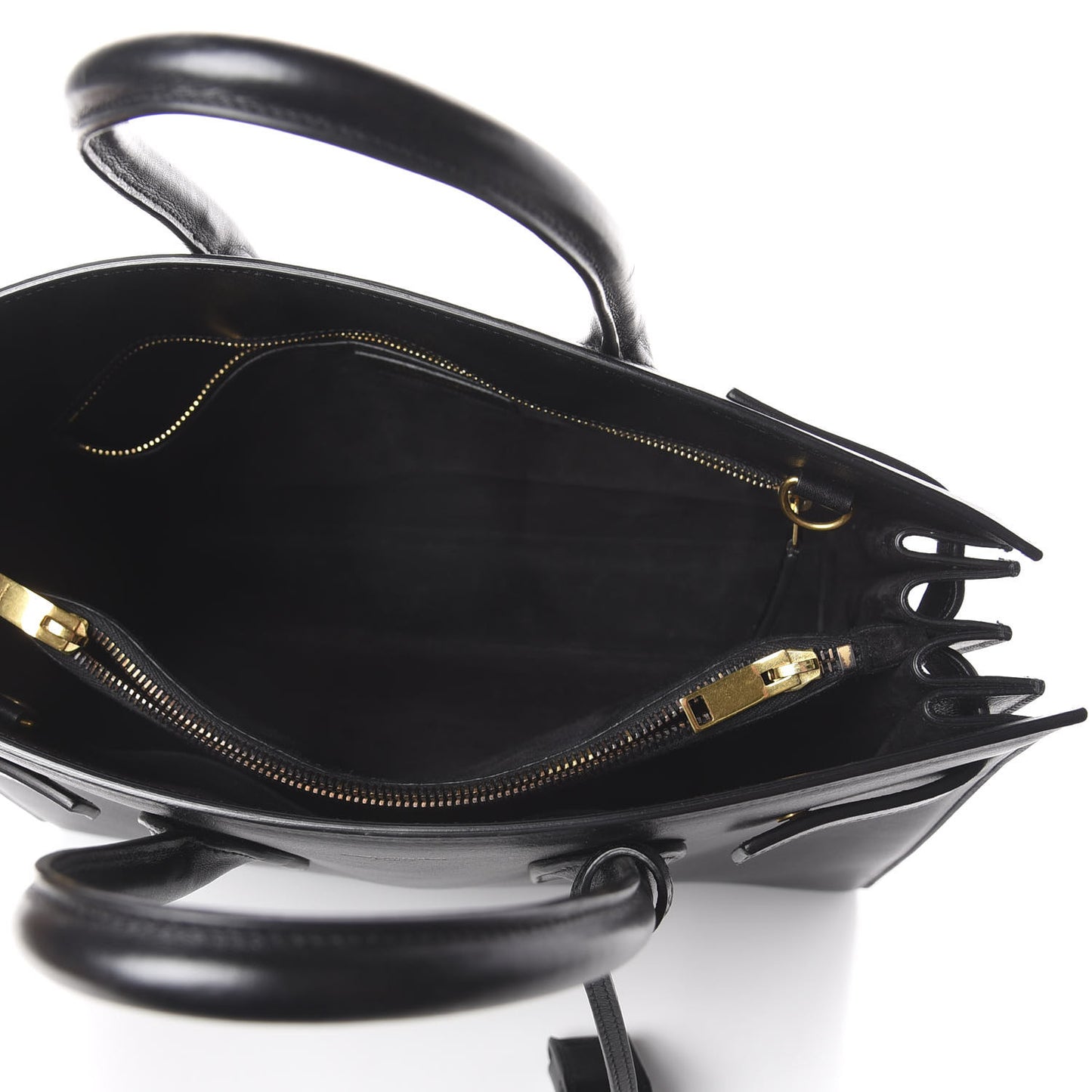 Calfskin Small Sac De Jour Black