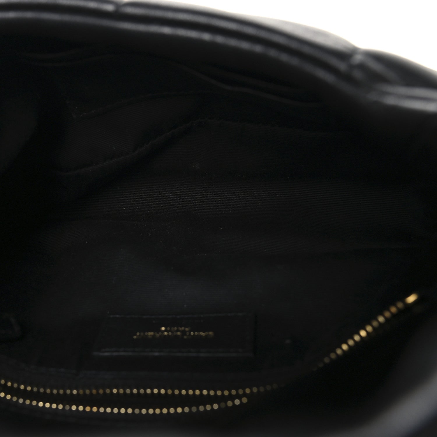 Saint Laurent Lambskin Quilted Toy Loulou Puffer Monogram Chain Satchel Black 5 of 12