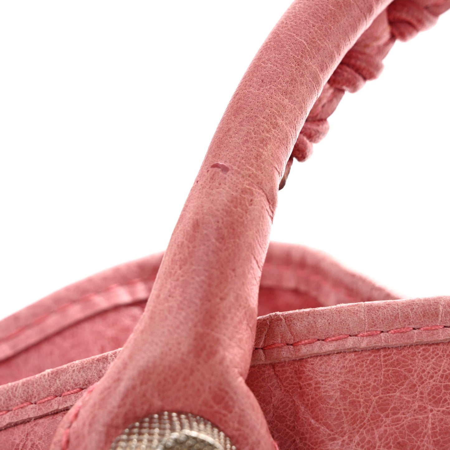 Agneau Giant 21 Silver Hardware Pompon Framboise