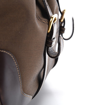 Prada Jacquard Logo Tote Brown 14 of 14