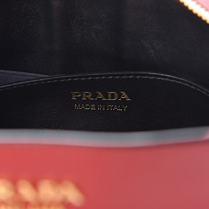 Prada Saffiano City Calfskin Esplanade Crossbody Bag Fuoco 6 of 10
