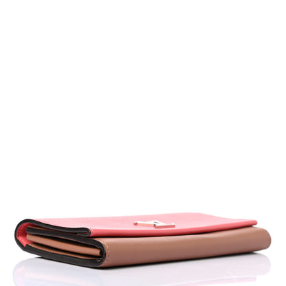 Louis Vuitton Calfskin Lockme II Wallet Blossom 3 of 4
