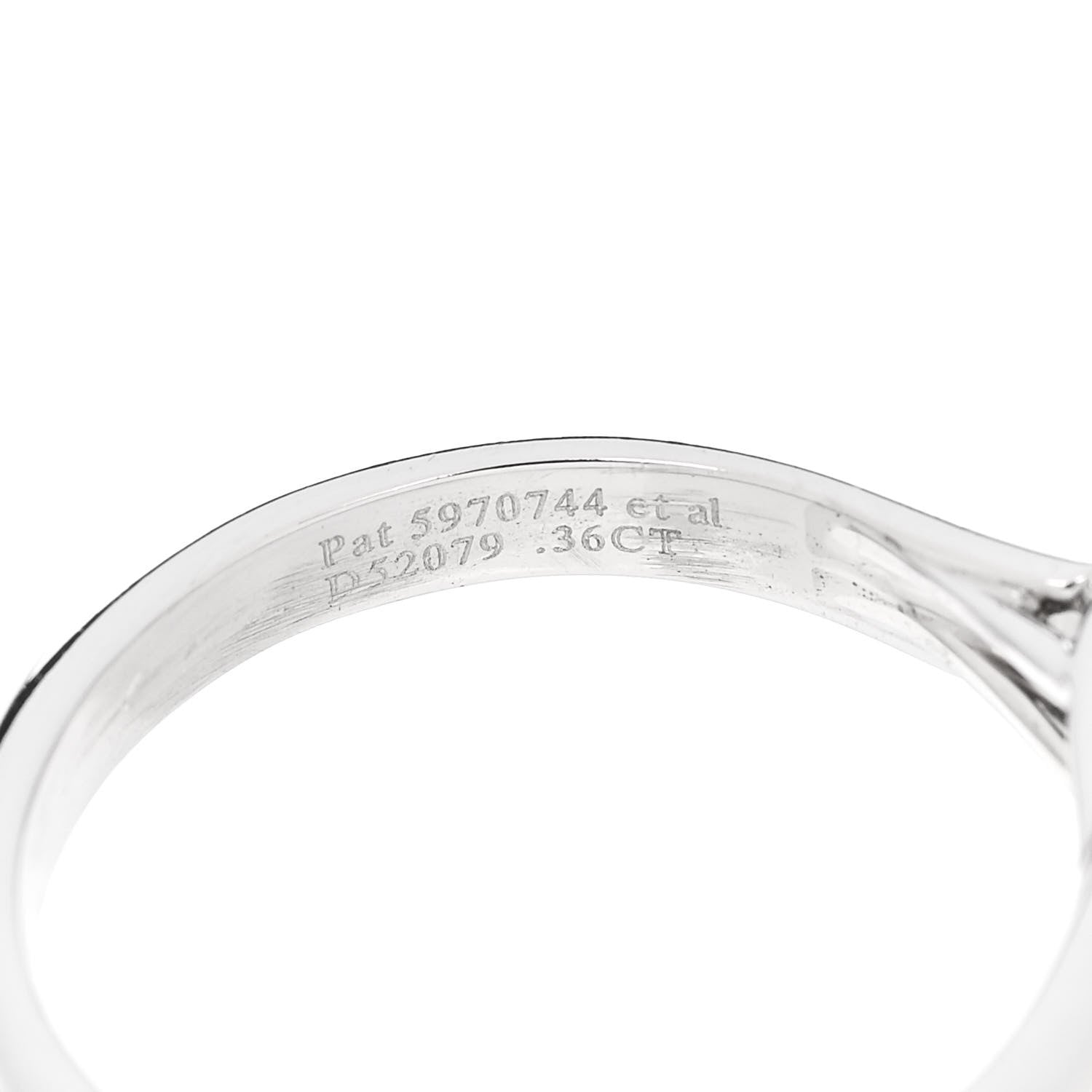 Tiffany Platinum Diamond .36 Lucida Engagement Ring 49 5 6 of 6