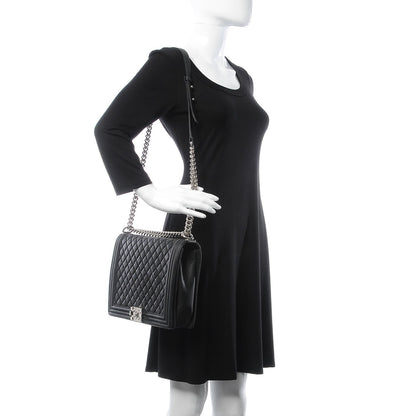 Chanel Caviar Quilted Large Boy Flap Black 2 of 10