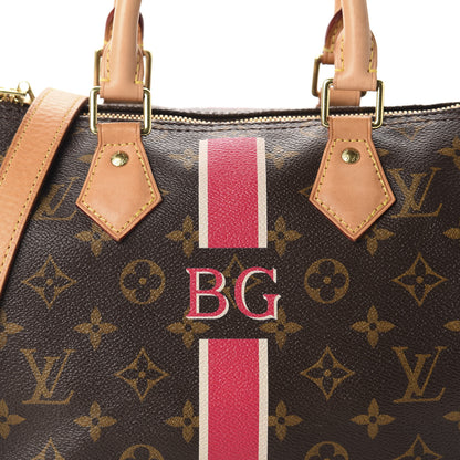 Louis Vuitton Monogram My LV Heritage Speedy Bandouliere 25 Fuchsia White 9 of 10