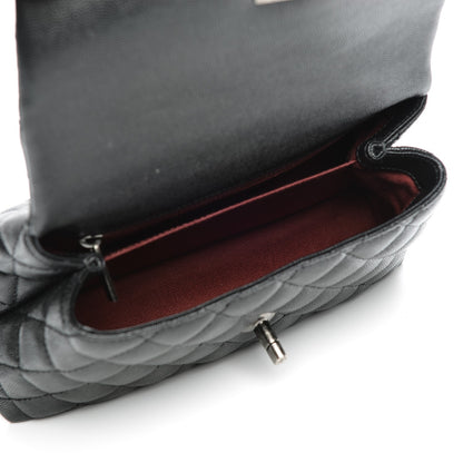 Chanel Caviar Quilted Mini Coco Handle Flap Black 5 of 8