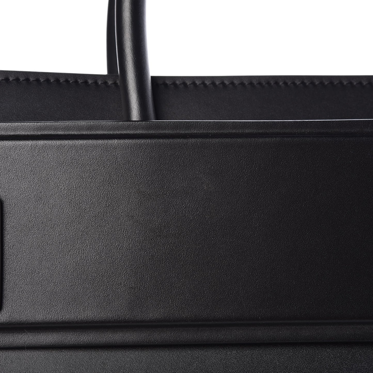 Smooth Calfskin Small Horizon Satchel Black