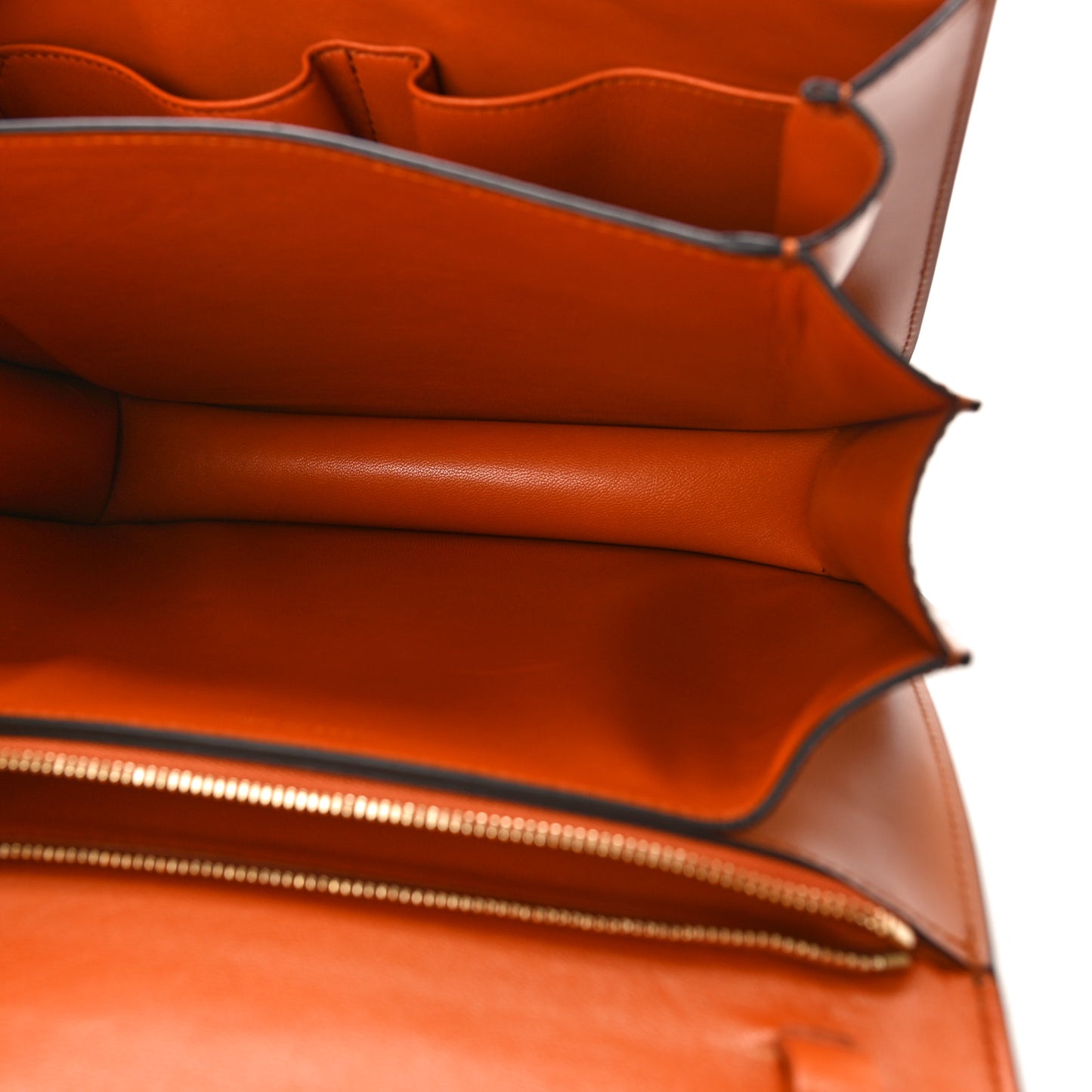 Box Calfskin Medium Classic Box Flap Bag Tawny