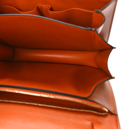 Celine Box Calfskin Medium Classic Box Flap Bag Tawny 5 of 9