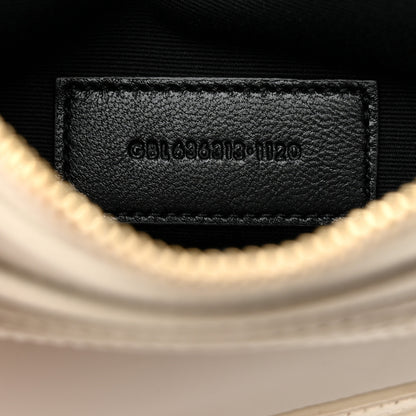 Saint Laurent Grain De Poudre Chevron Monogram Large Bill Pouch Blanc Vintage 6 of 9