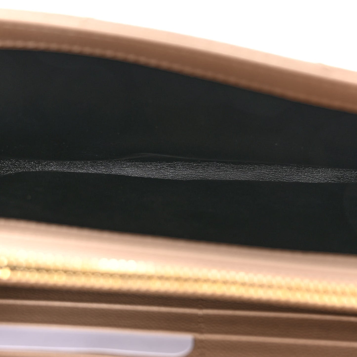 Grain De Poudre Matelasse Chevron Monogram Chain Wallet Nude Powder