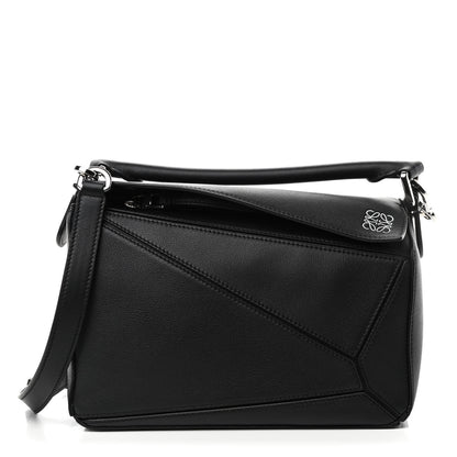 Loewe Calfskin Small Puzzle Bag Black 1 of 4