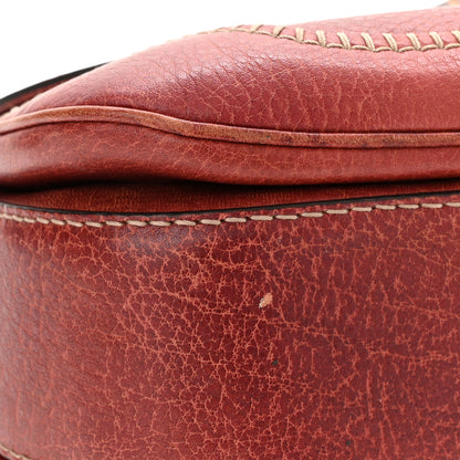 Gucci Calfskin Medium New Bamboo Top Handle Bag Red 11 of 13