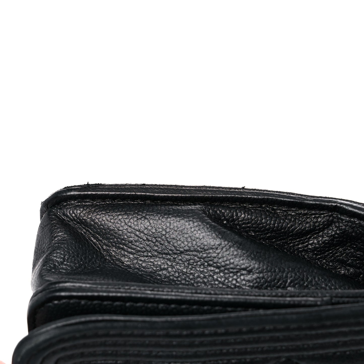 Caviar Quilted Boy Wallet On Chain WOC So Black