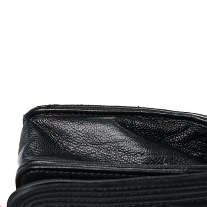 Chanel Caviar Quilted Boy Wallet On Chain WOC So Black 22 of 22