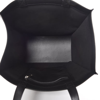 Balenciaga Calfskin Printed Logo Small Market Shopper Tote Black 7 of 9