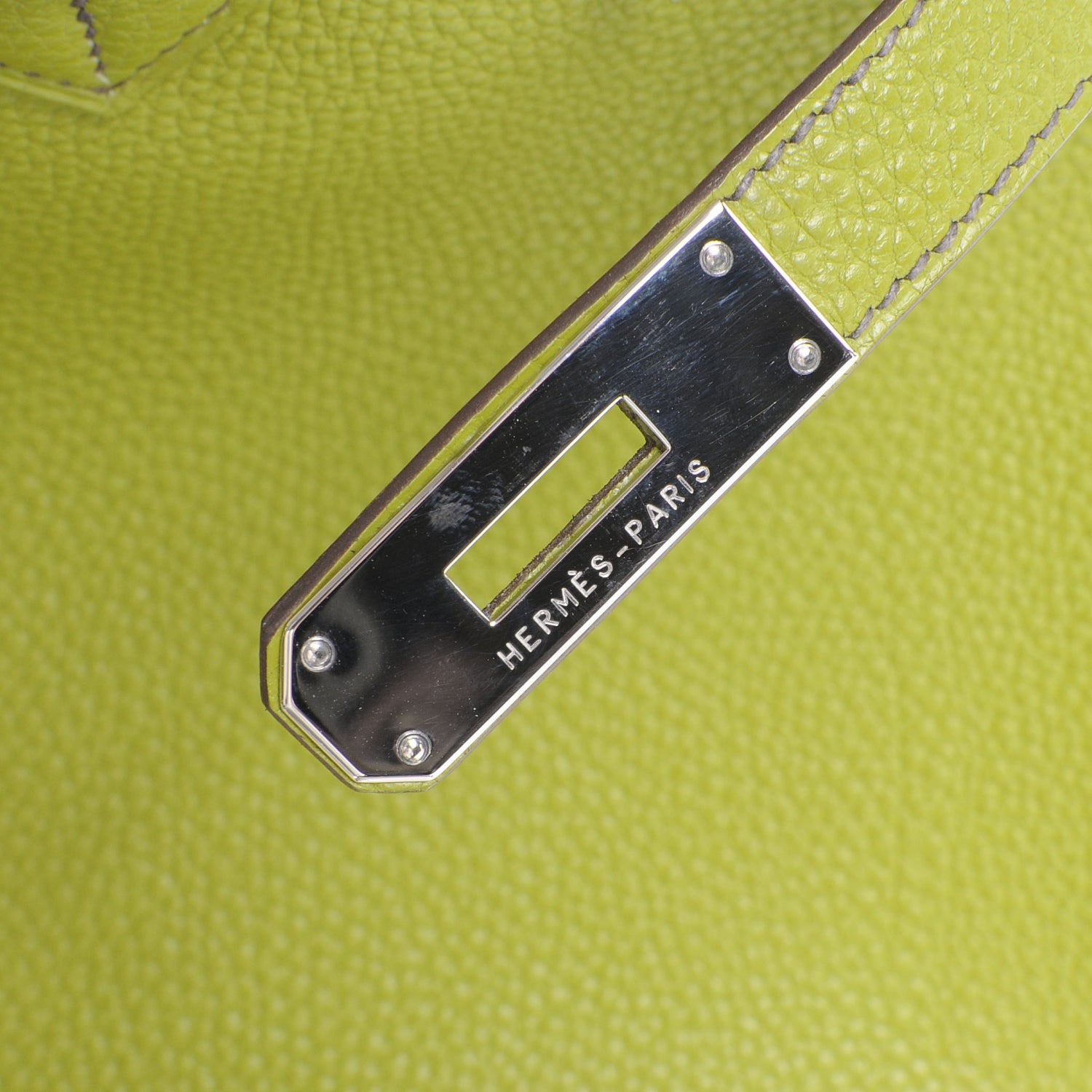 Hermes Togo Birkin 35 Vert Anis 9 of 11