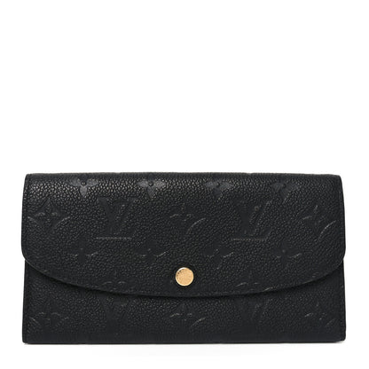 Louis Vuitton Empreinte Emilie Wallet Black Dune 1 of 6