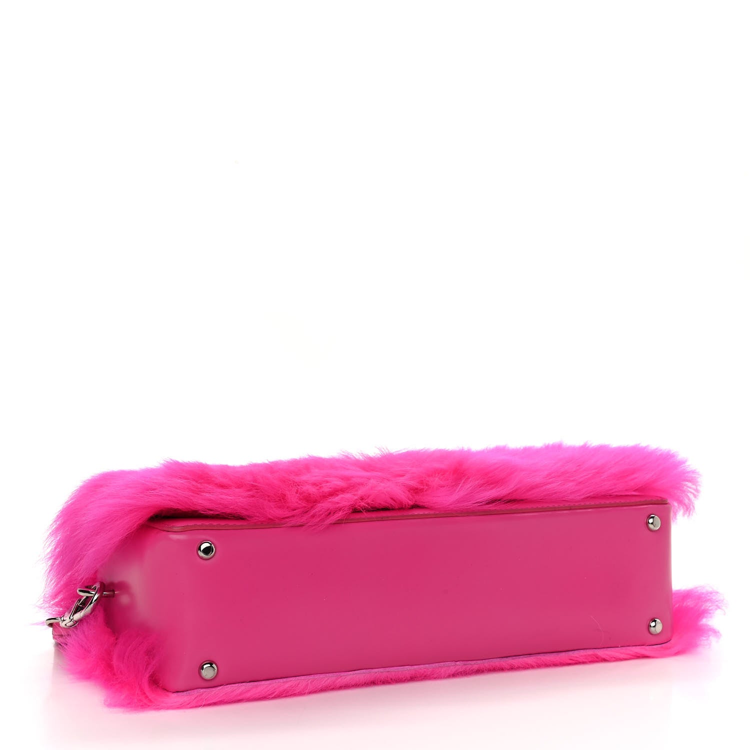 3.1 Phillip Lim Shearling Calfskin Ray Baguette Crossbody Neon Pink 4 of 10
