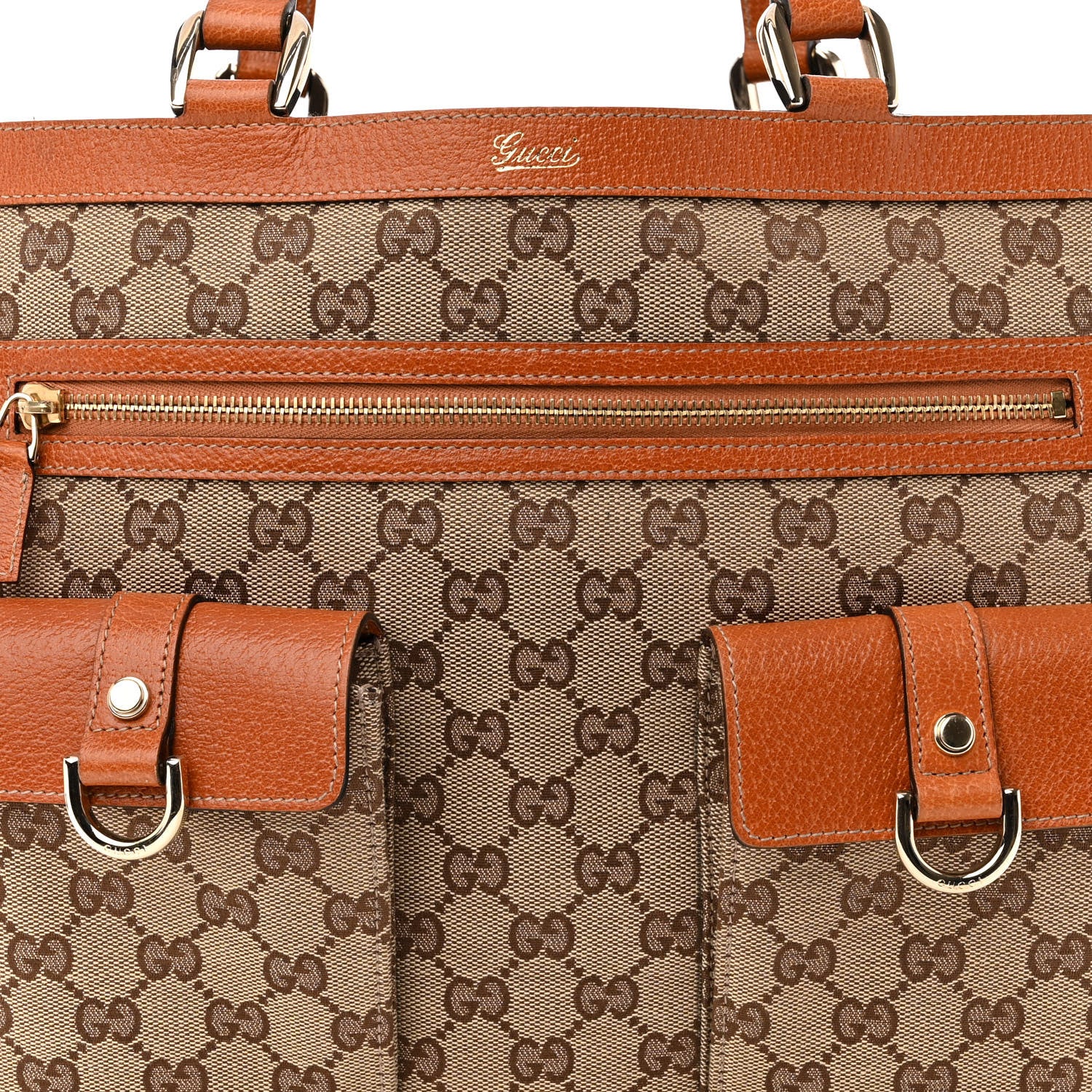 Gucci Monogram Abbey D Ring Tote Tan 8 of 10