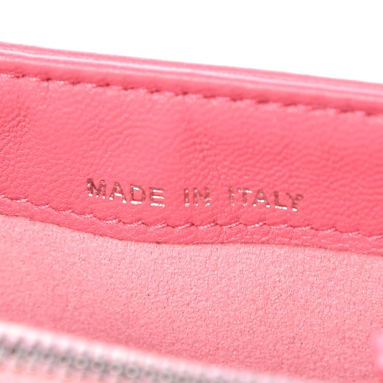 Chanel Lambskin Quilted Mini Boy Phone Holder Clutch Pink 7 of 12