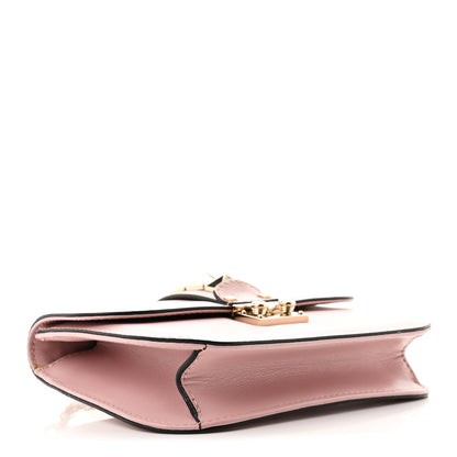 Valentino Garavani Vitello Small Glam Lock Rockstud Flap Poudre 4 of 10
