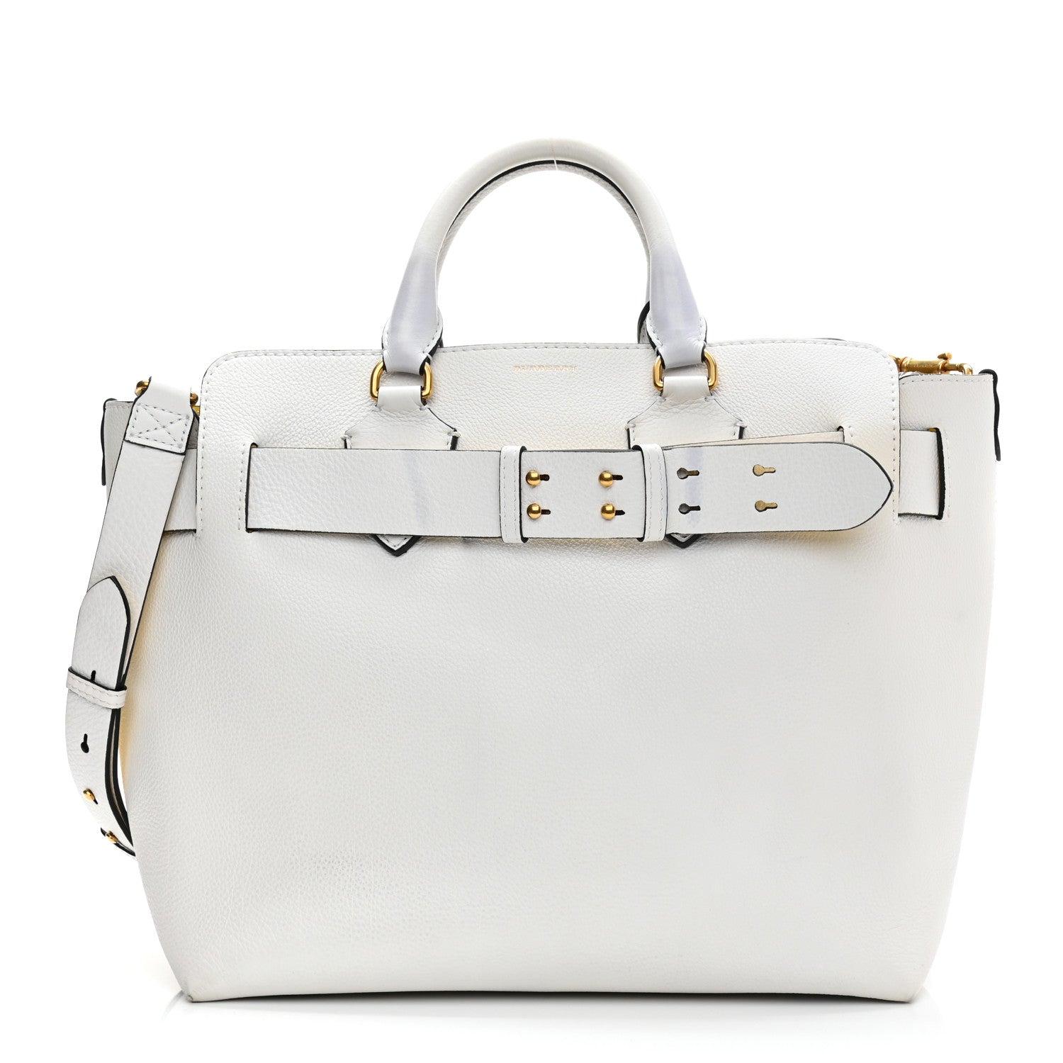 Burberry Soft Grain Calfskin Medium Belt Bag Chalk White 1 of 18