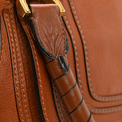 Chloe Calfskin Medium Marcie Satchel Tan 14 of 22