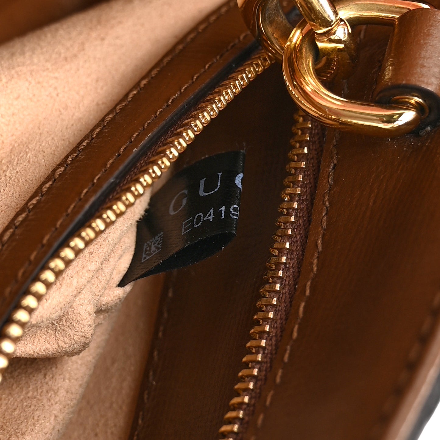 GG Supreme Monogram Azalea Calfskin Web Small Jackie 1961 Tote Beige Ebony Brown Sugar