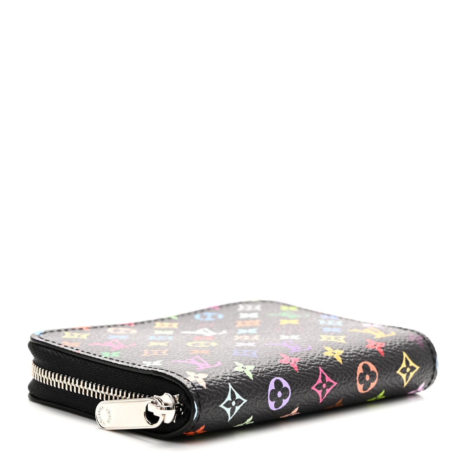 Louis Vuitton LV x TM Monogram Multicolor Zippy Coin Purse Black 4 of 8