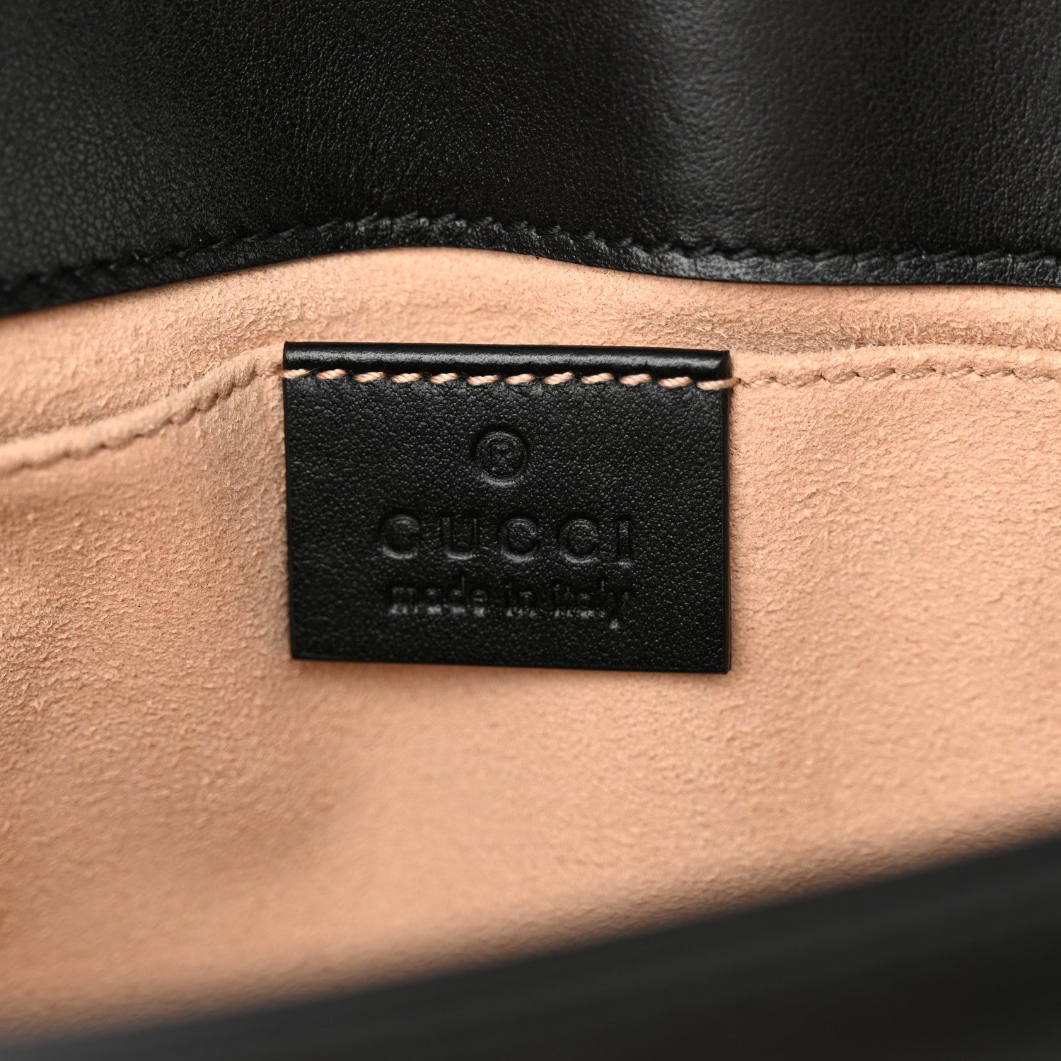 Gucci Calfskin Matelasse Mini GG Marmont Shoulder Bag Black 6 of 10