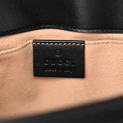 Gucci Calfskin Matelasse Mini GG Marmont Shoulder Bag Black 6 of 10