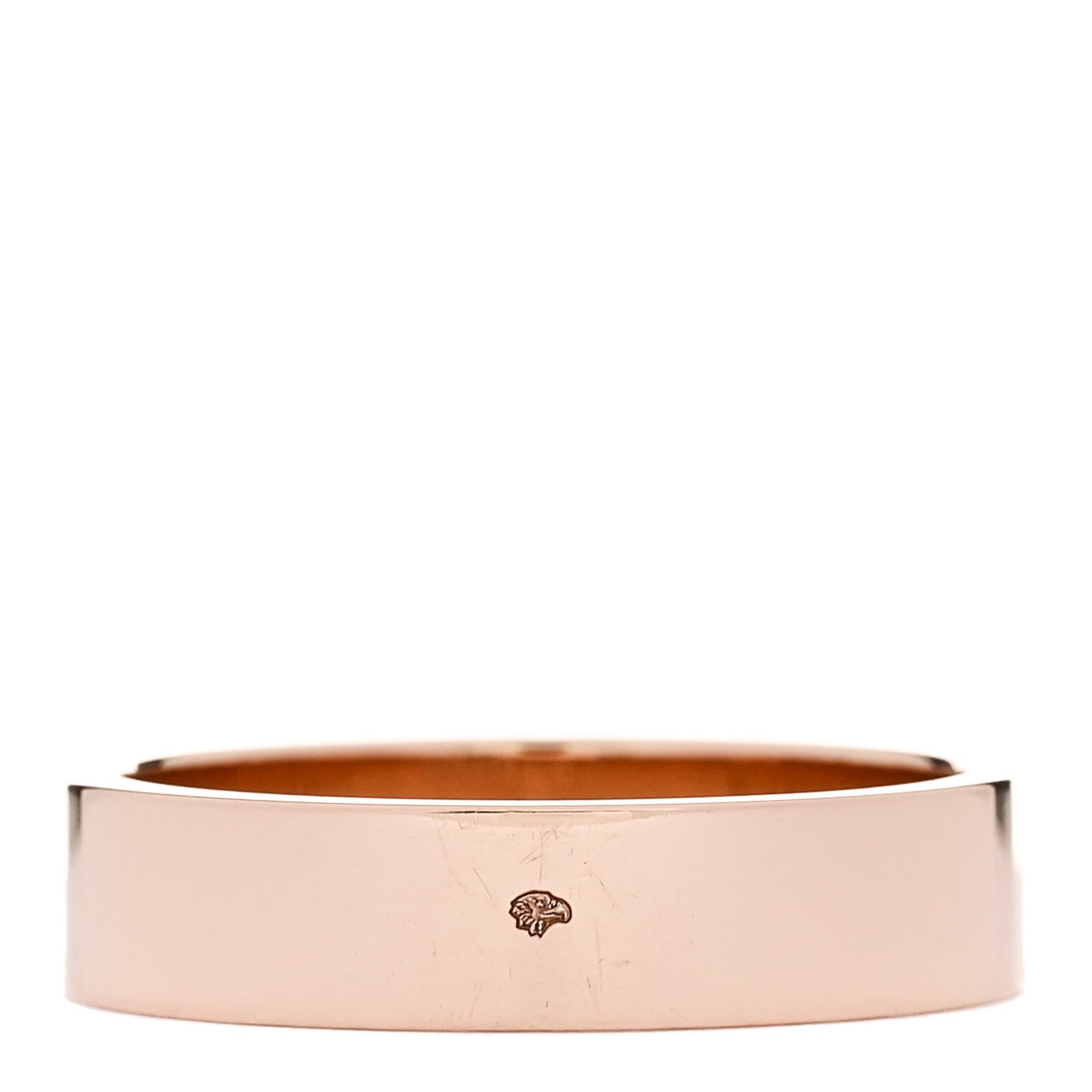 Hermes 18K Rose Gold PM Collier De Chien Ring 58 8.5 3 of 5