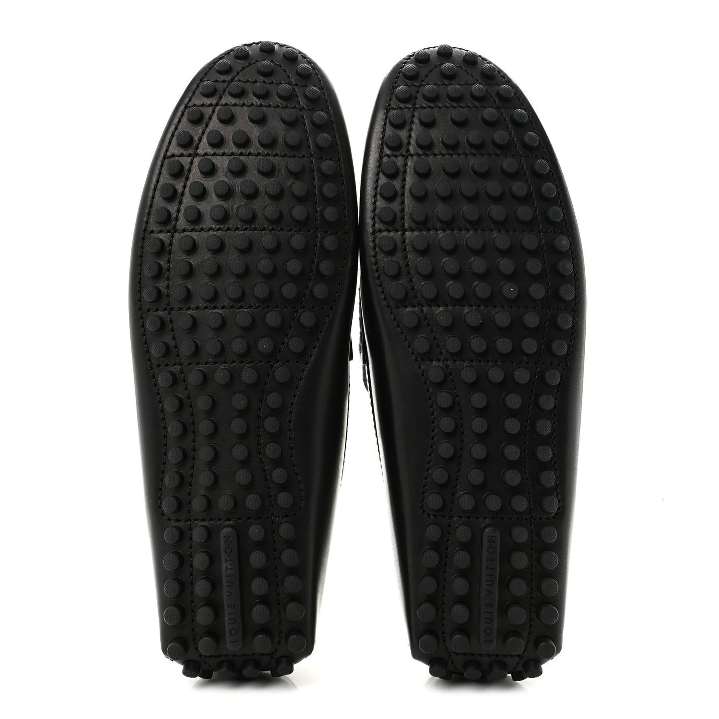 Calfskin Mens Monte Carlo Shoe Moccasin Loafers 9 Black
