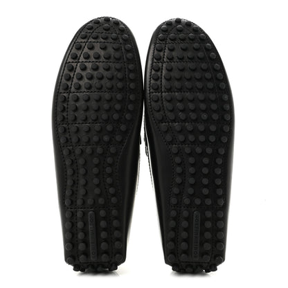 Louis Vuitton Calfskin Mens Monte Carlo Shoe Moccasin Loafers 9 Black 6 of 11
