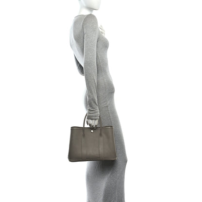 Hermes Vache Country Garden Party 30 TPM Gris Asphalte 2 of 9