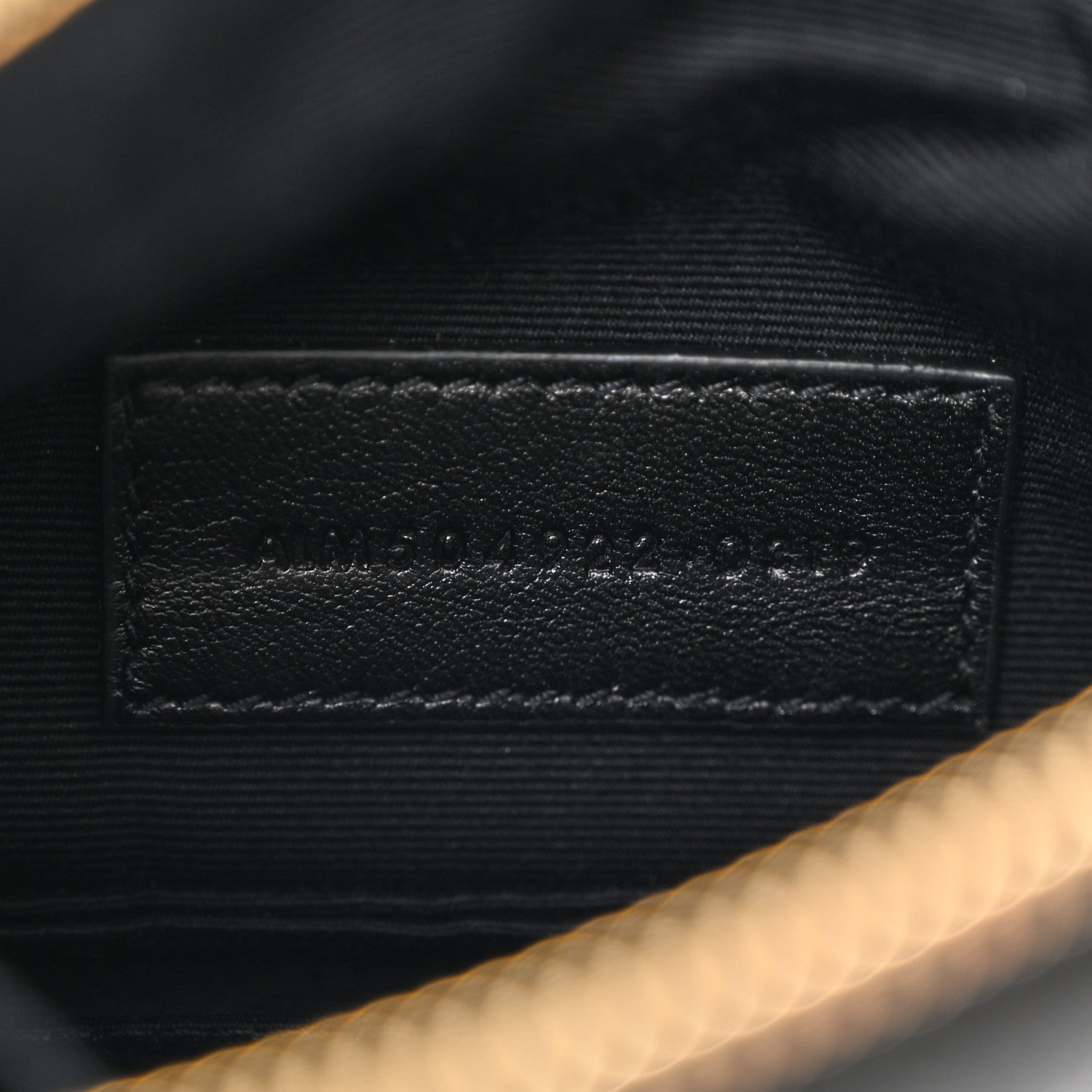 Saint Laurent Grain De Poudre Chevron Monogram Bill Pouch Black 7 of 8