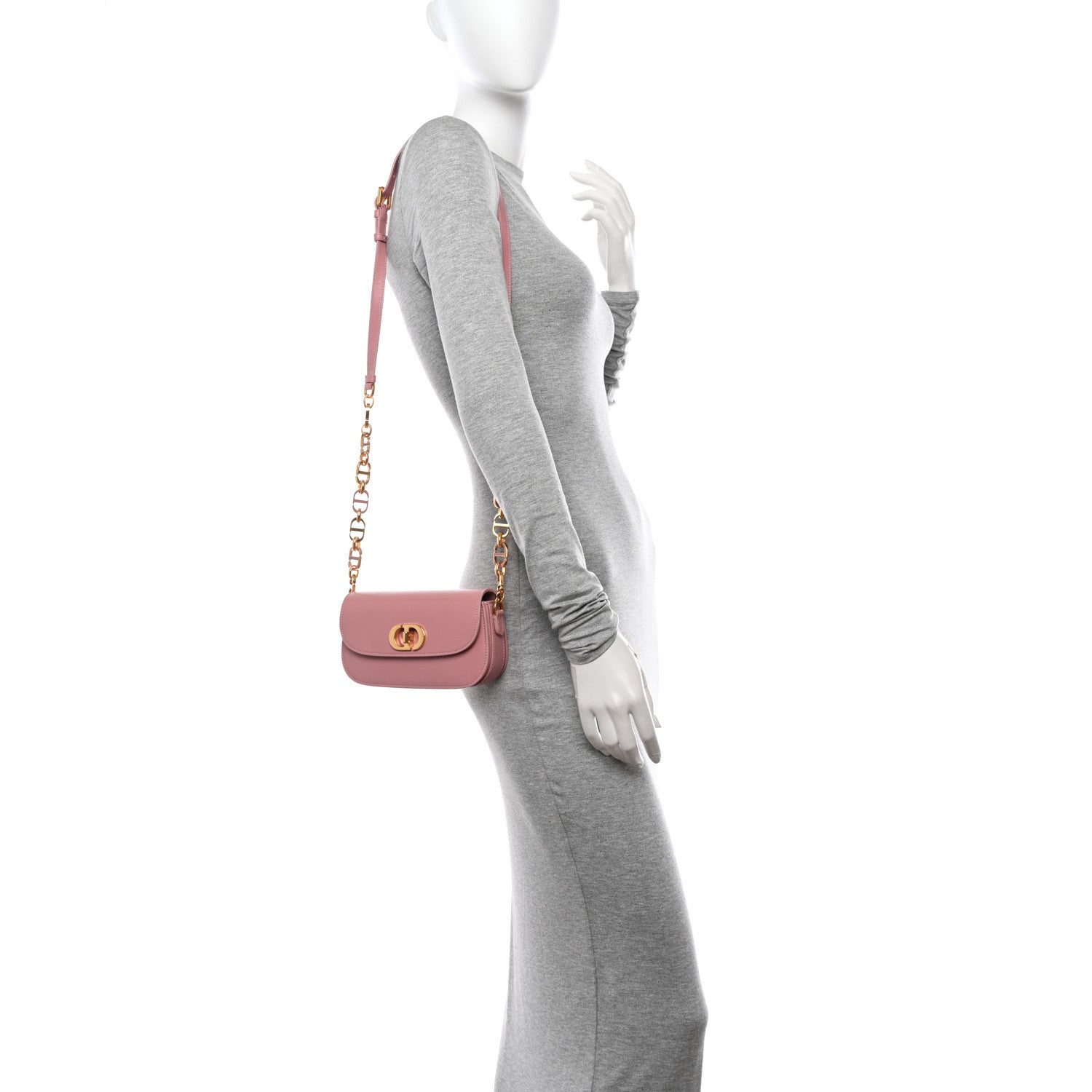 Christian Dior Box Calfskin 30 Montaigne Avenue Bag Old Rose 2 of 12