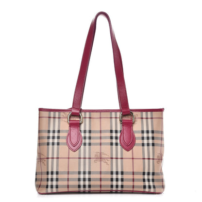 Burberry Haymarket Check Medium Regent Tote Dark Pink 1 of 12